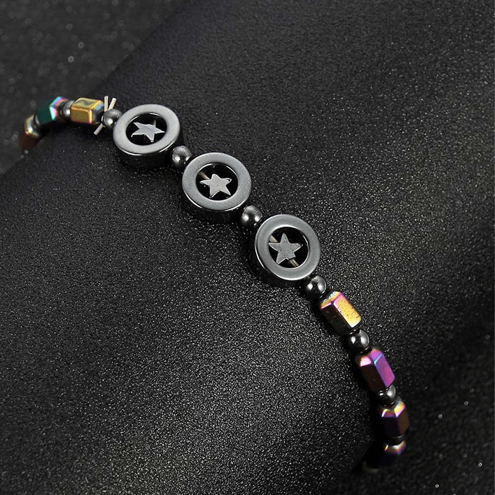Magnetic Therapy Obsidian Anklet