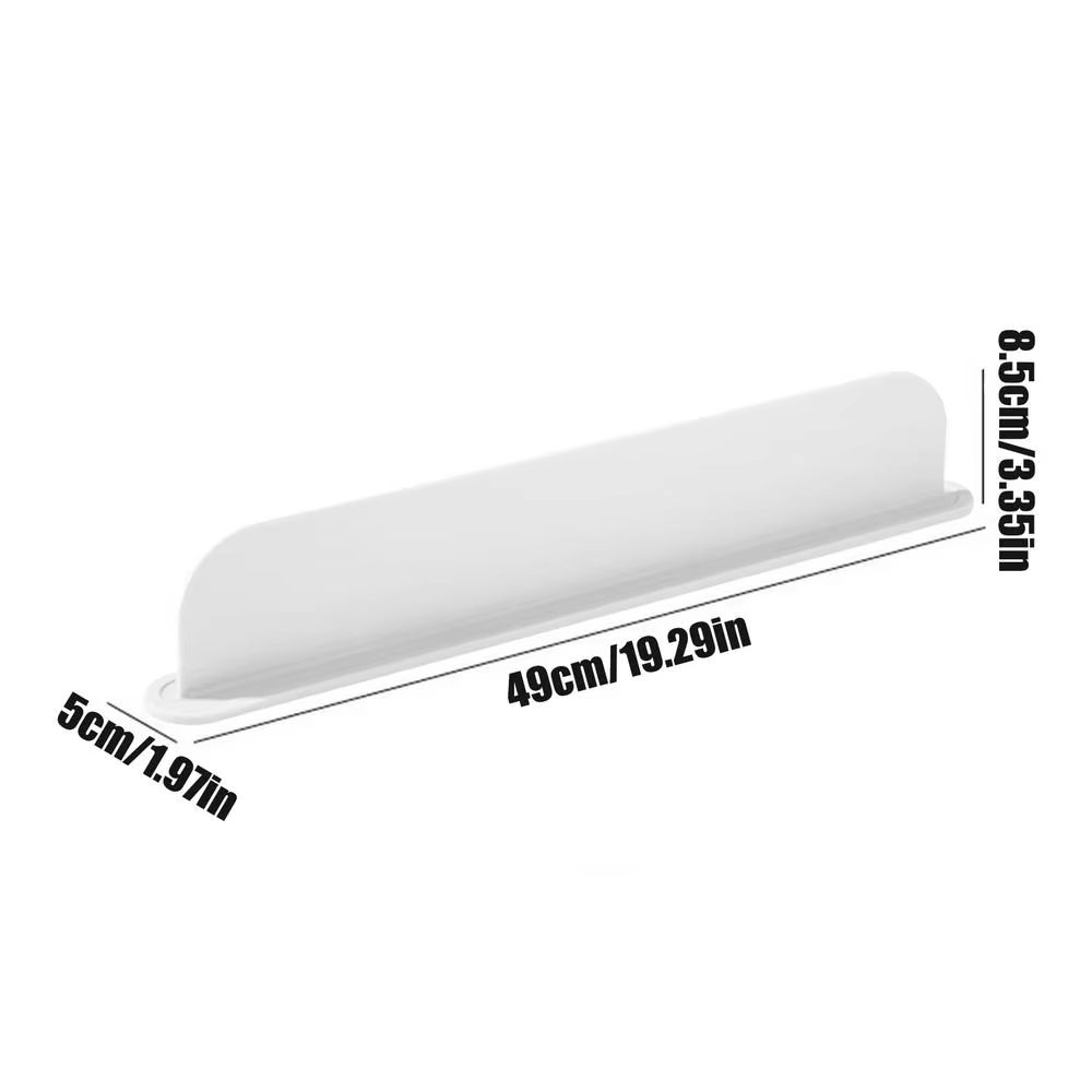 Silicone Kitchen Sink Splash Guard Water Barrier with Non Slip Adhesive Base
