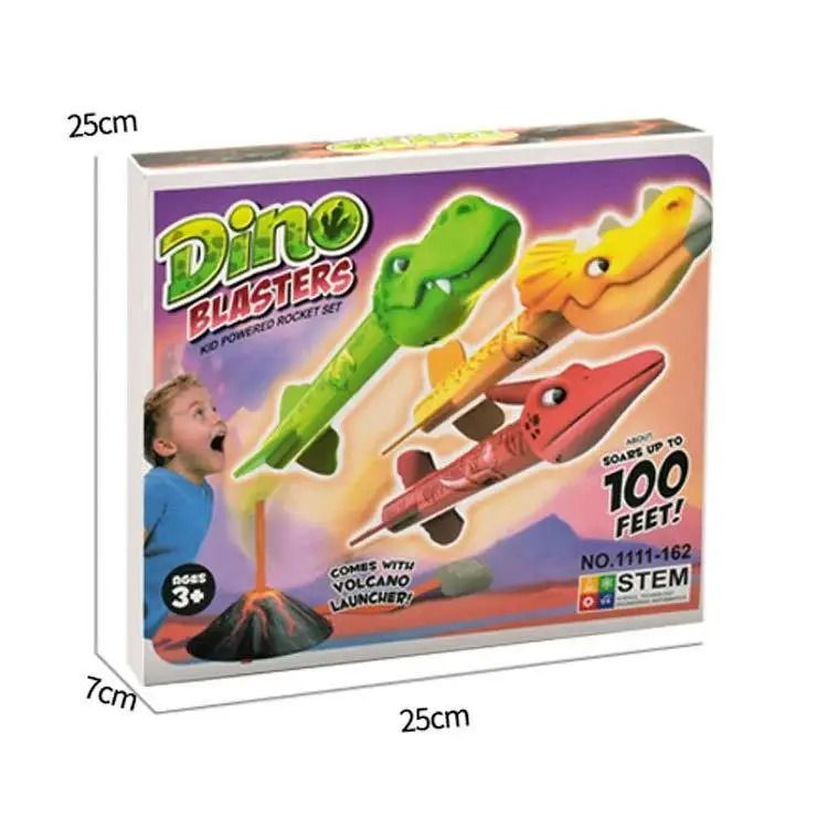 Flying Dinosaur Rocket Launcher Toy Outdoor Kids Game