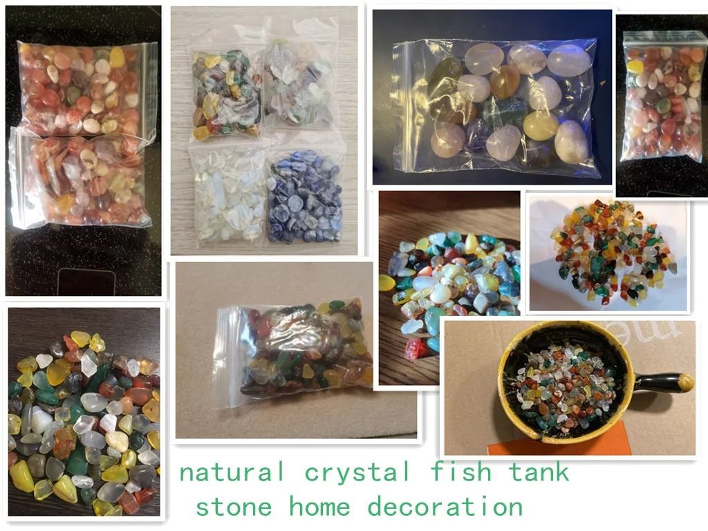 Rain-Flower Zen Stones | Polished Natural Agate Pebbles | Executive Aquascape & Reiki Sanctuary Decor