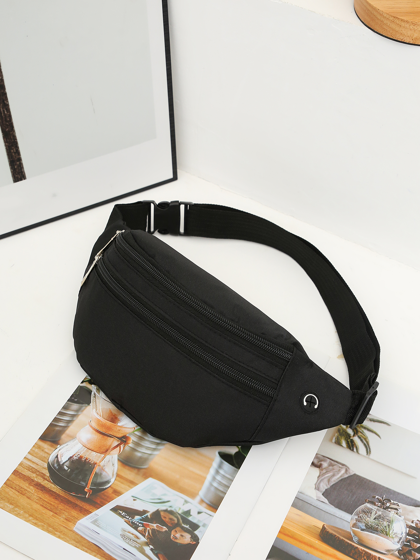 Fanny Pack, Mobile Waist Bag For Men Women, Large Capacity, Anti Splash, Multifunctional