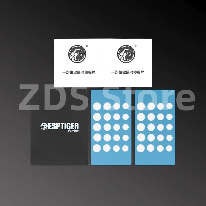 40PCS Esptiger ICE V2 Foot Stickers with Arc Edge for DIY Mouse Grip Precision in Multiple Sizes