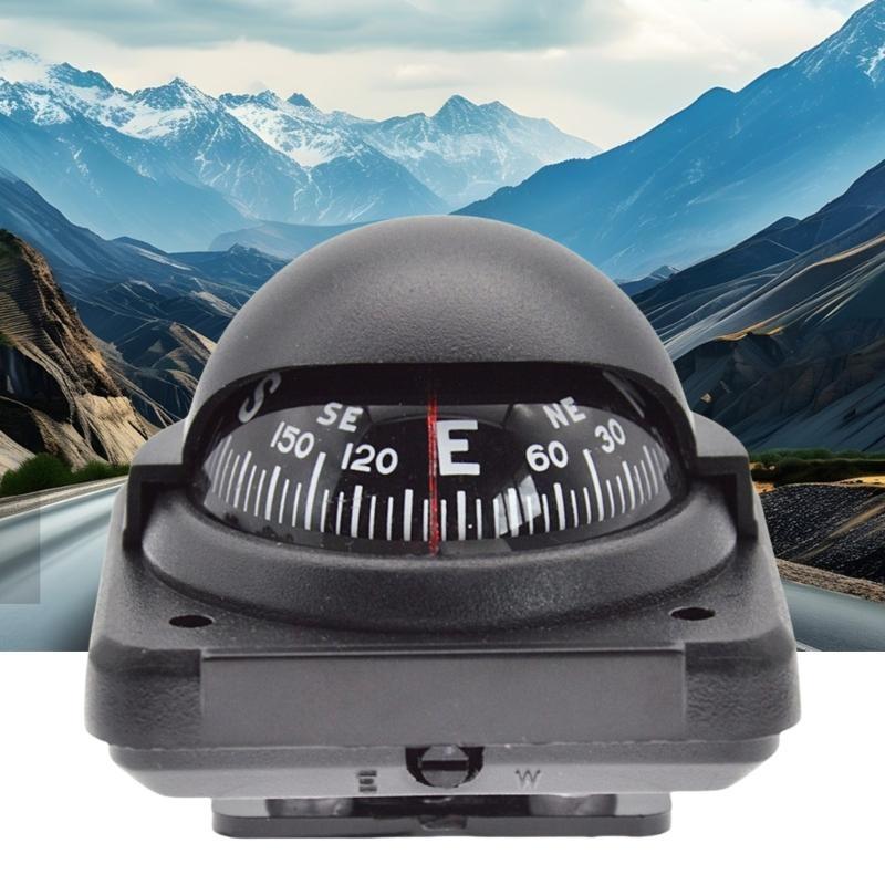Car Dashboard Compass Mount Navigation Tool for Accurate Direction Reading Outdoor Travel Marine Compass
