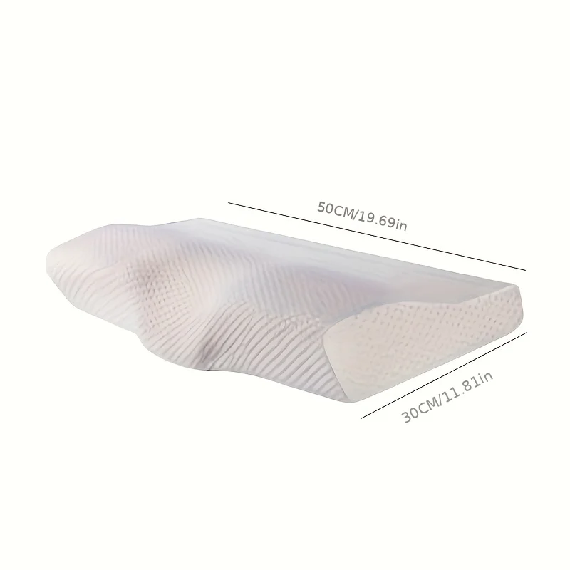 Memory Foam Orthopedic Neck Pillow for Pain Relief Ergonomic Cervical Support Pillow for Side and Back Sleepers