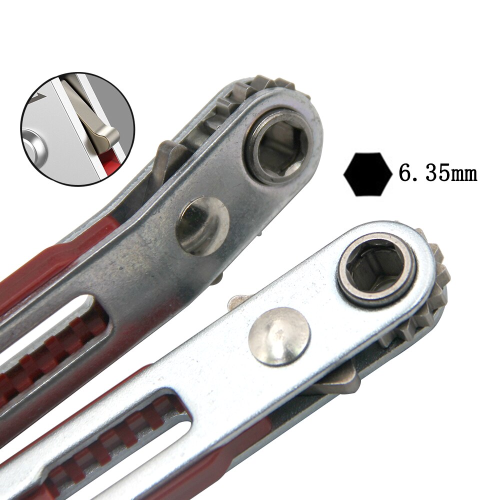 Multifunctional Bidirectional Ratchet Screwdriver Tool with Elbow and Flat Head Wrench