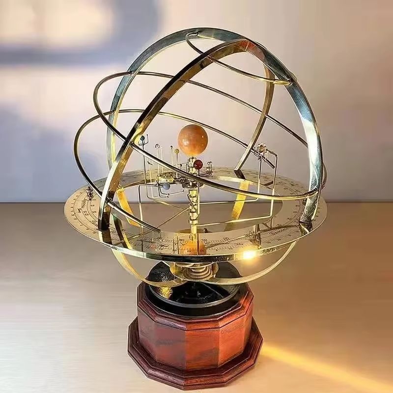 Grand Orrery Metal Mechanical Solar System Model Decoration