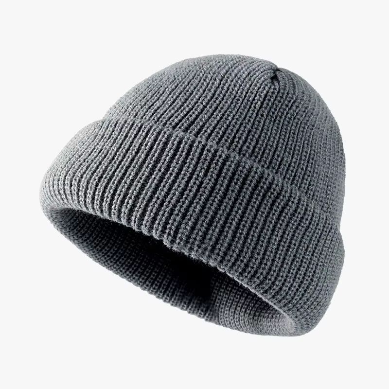 Unisex Knitted Melon Skin Winter Beanie Hat