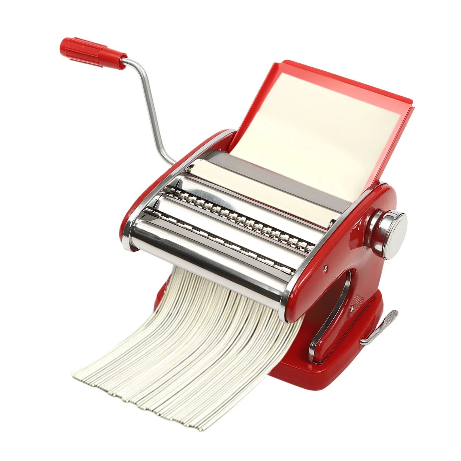 Pasta Maker Machine with Adjustable Thickness Settings, Durable Stainless Steel Construction