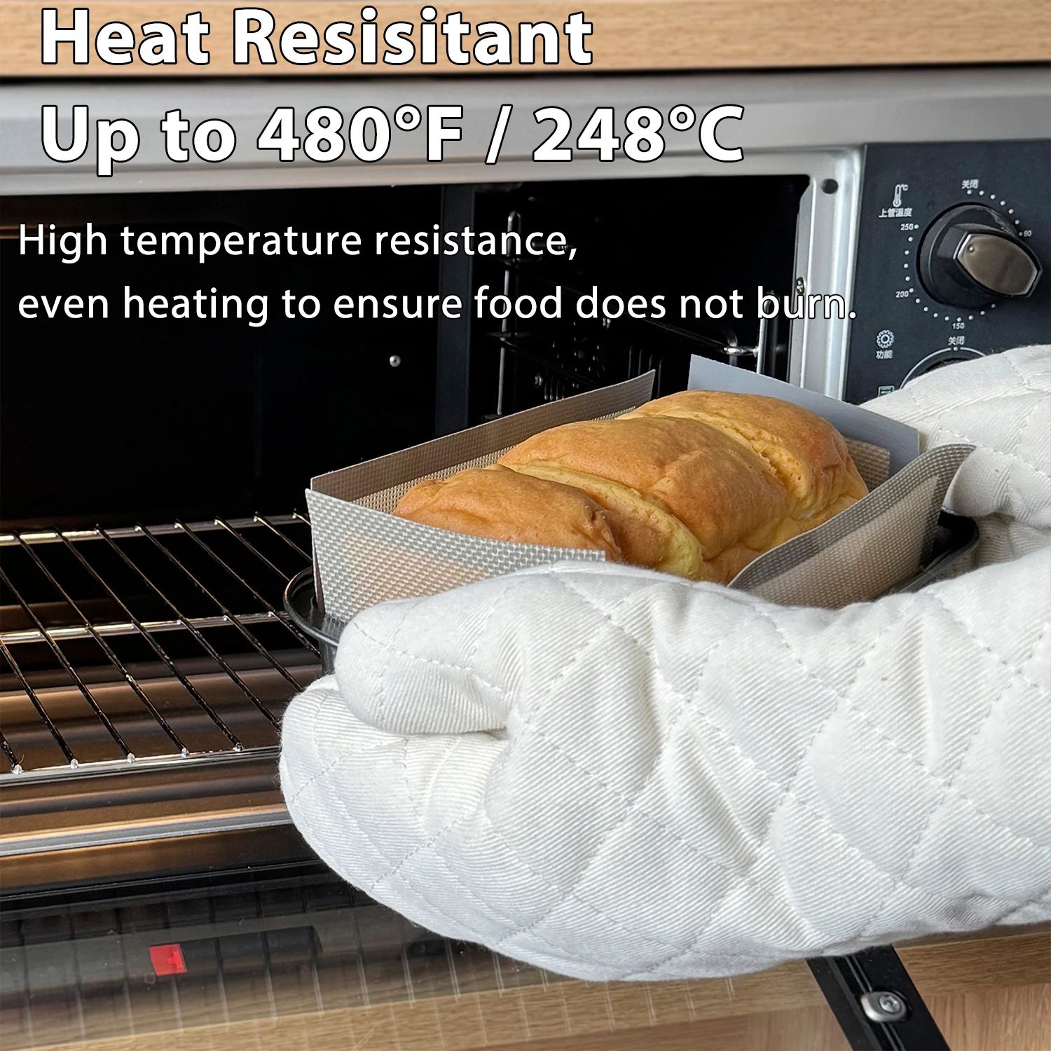 Reusable Silicone Bread Loaf Pan Liner