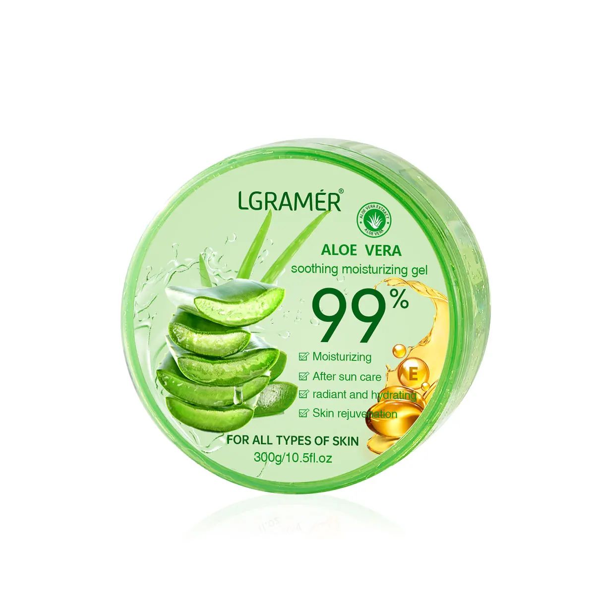 99 Percent Aloe Vera Gel Moisturizing Face and Body Hydrating Skin Care Gel