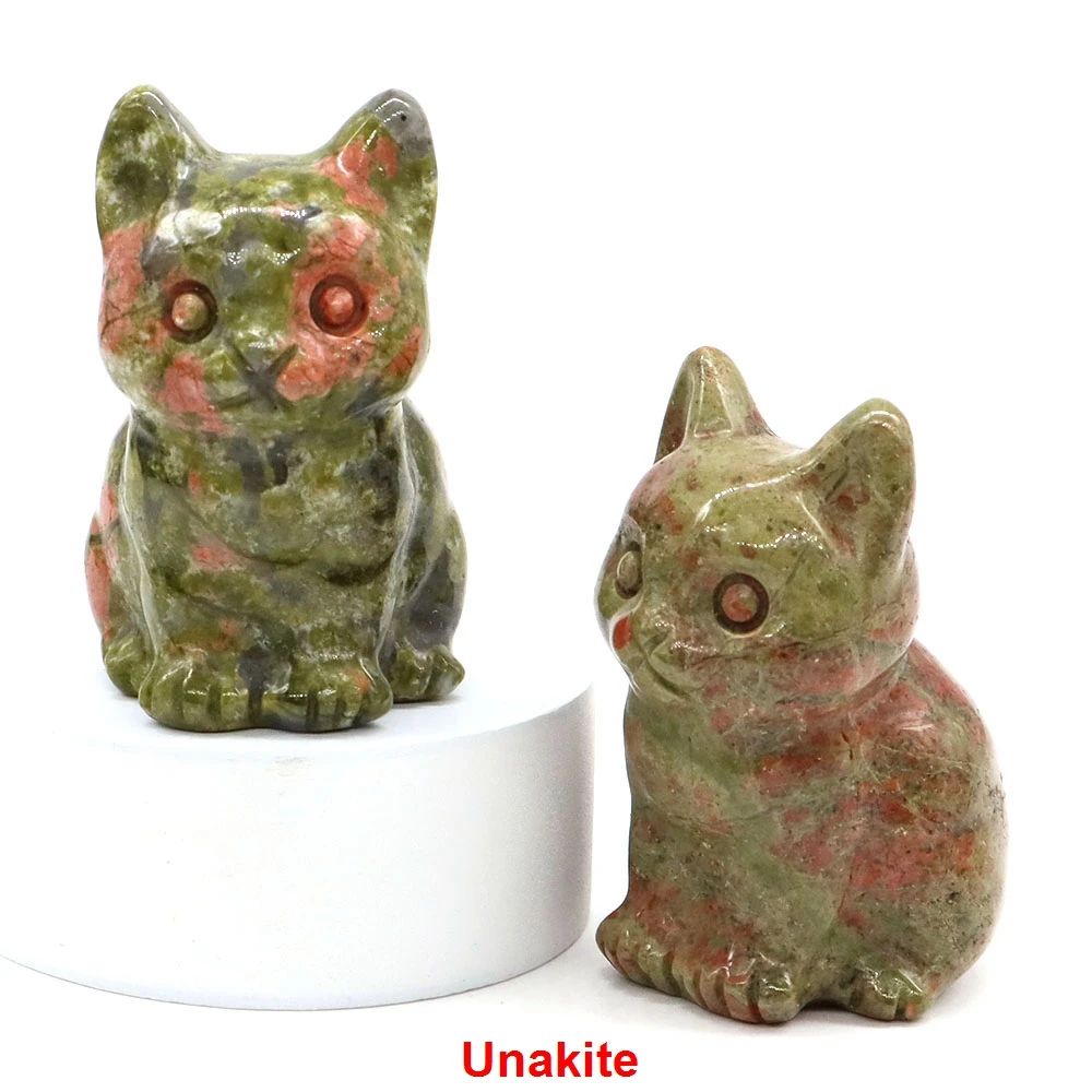 Amethyst Crystal Cat Statue