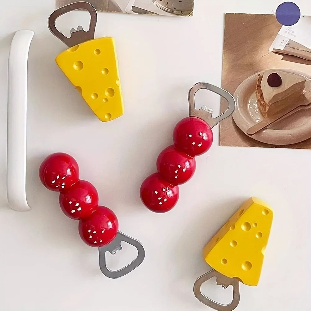 Magnetic Bottle Opener With Sugar Gourd And Cheese Design