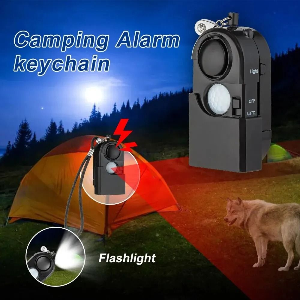 KERUI Portable Mini Motion Detector Alarm 120 dB Siren with SOS LED Light