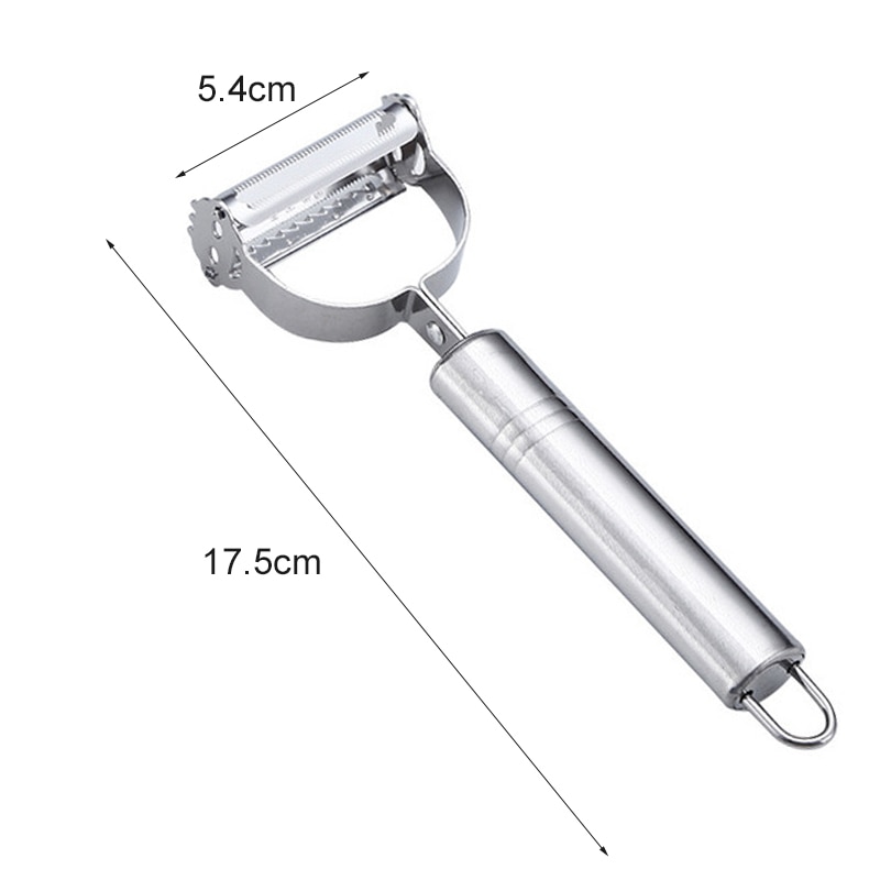 Stainless Steel Double-Head Vegetable Peeler: Multi-Function Kitchen Tool