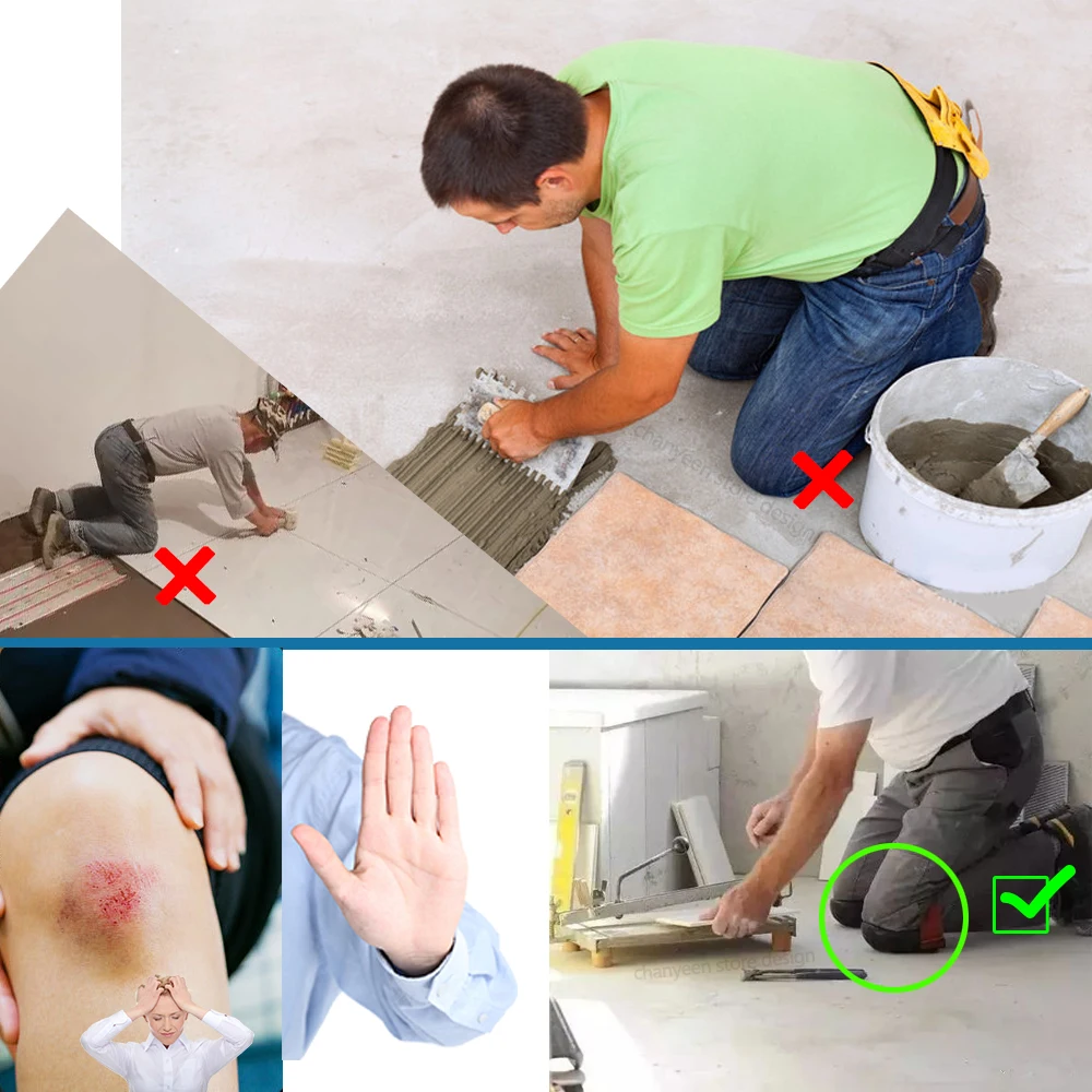 Professional Knee Protection Pads for Gardening, Construction & Manual Fixing
