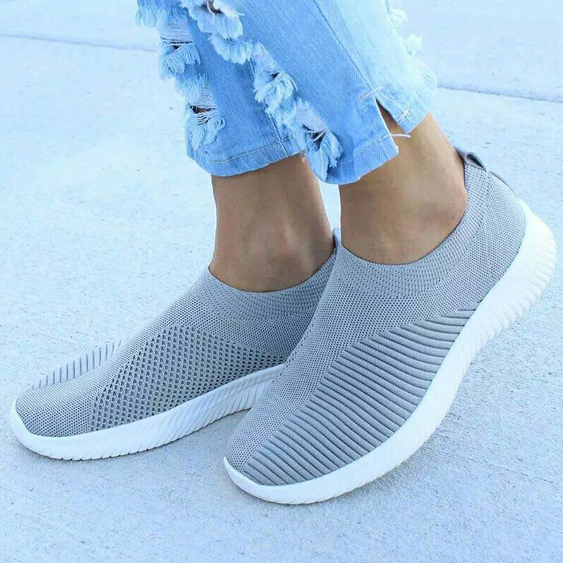 Comfortable Slip-On Women's Sneakers, Casual, Breathable Sports Shoes
