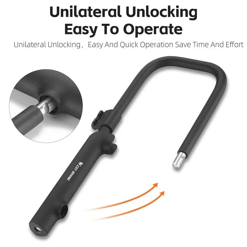 Heavy Duty U Lock with Cable and Bracket