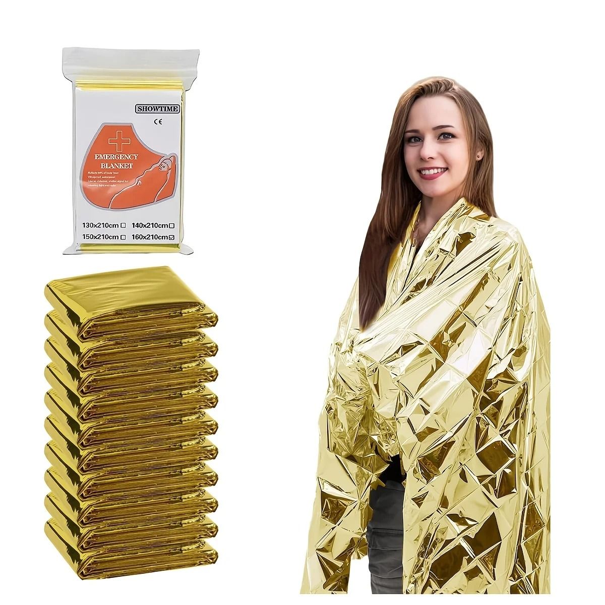 Aluminum Foil Emergency Life Blanket