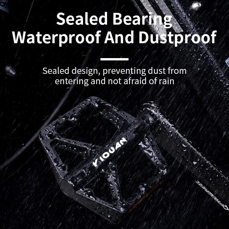 Wide Non Slip Nylon Bike Pedals With Bearings