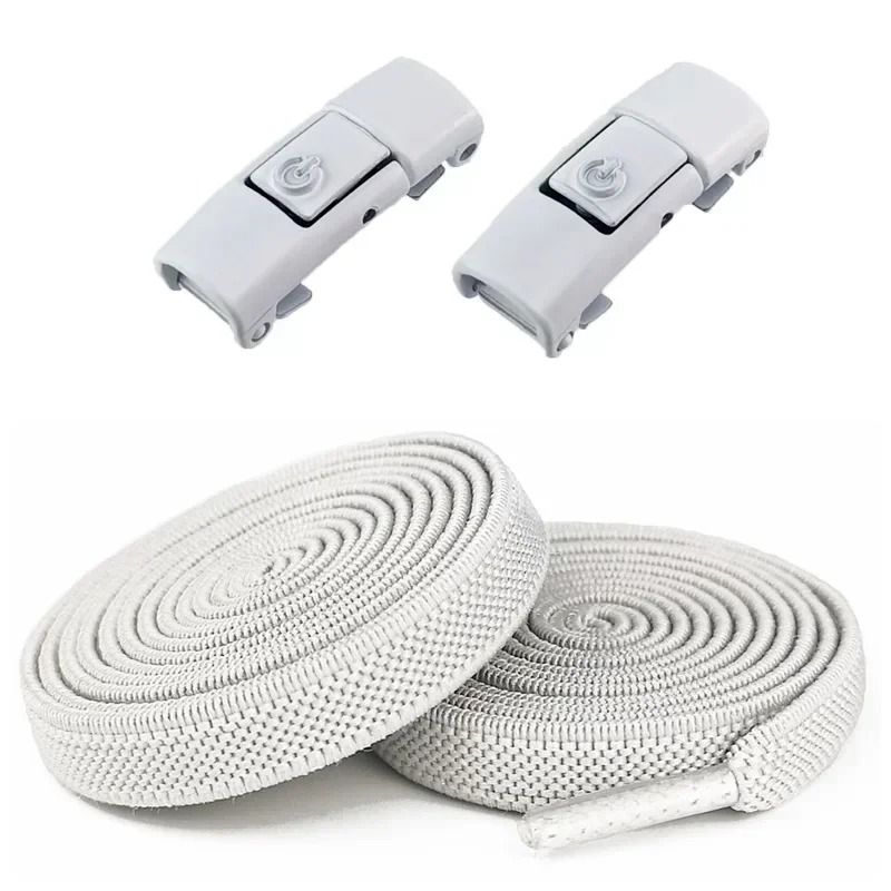 No-Tie Elastic Laces with Press Lock System
