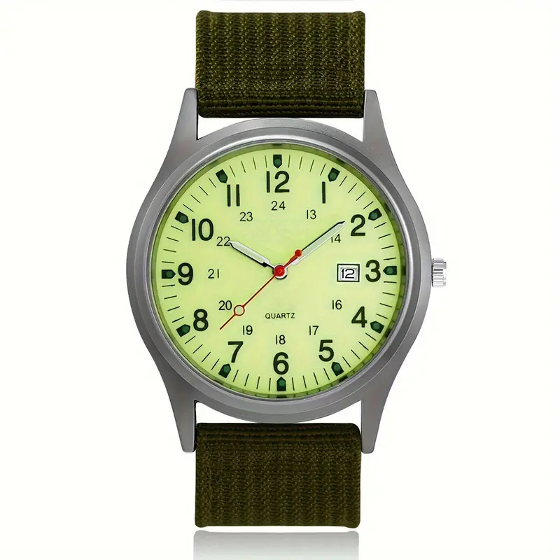 Luxury Men's Quartz Watch Big Dial, Waterproof, Luminous Hands