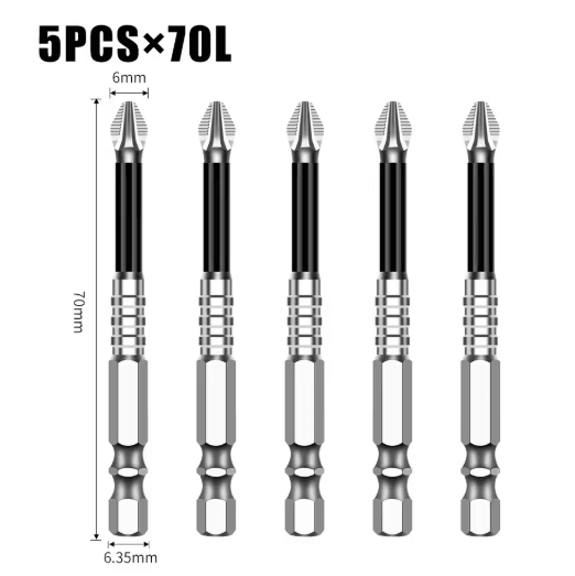 K5 S2 Magnetic Cross Head Screwdriver Bit Non Slip High Hardness Drill Bit 5A