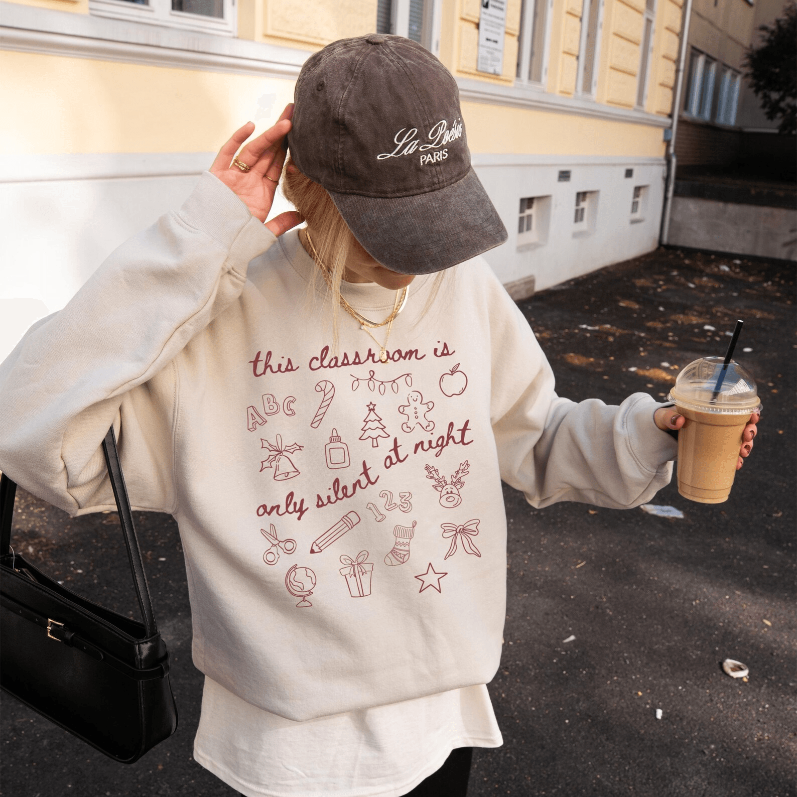Teacher Christmas Sweatshirt Funny Holiday Teacher Crewneck Gift Tee