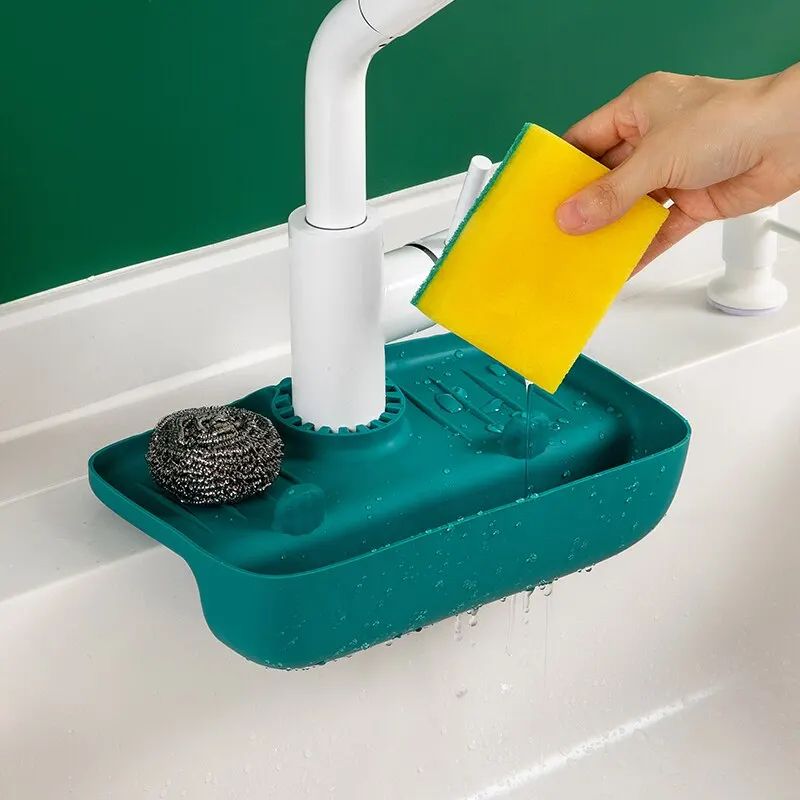 Silicone Sink Drain Rack and Faucet Pad