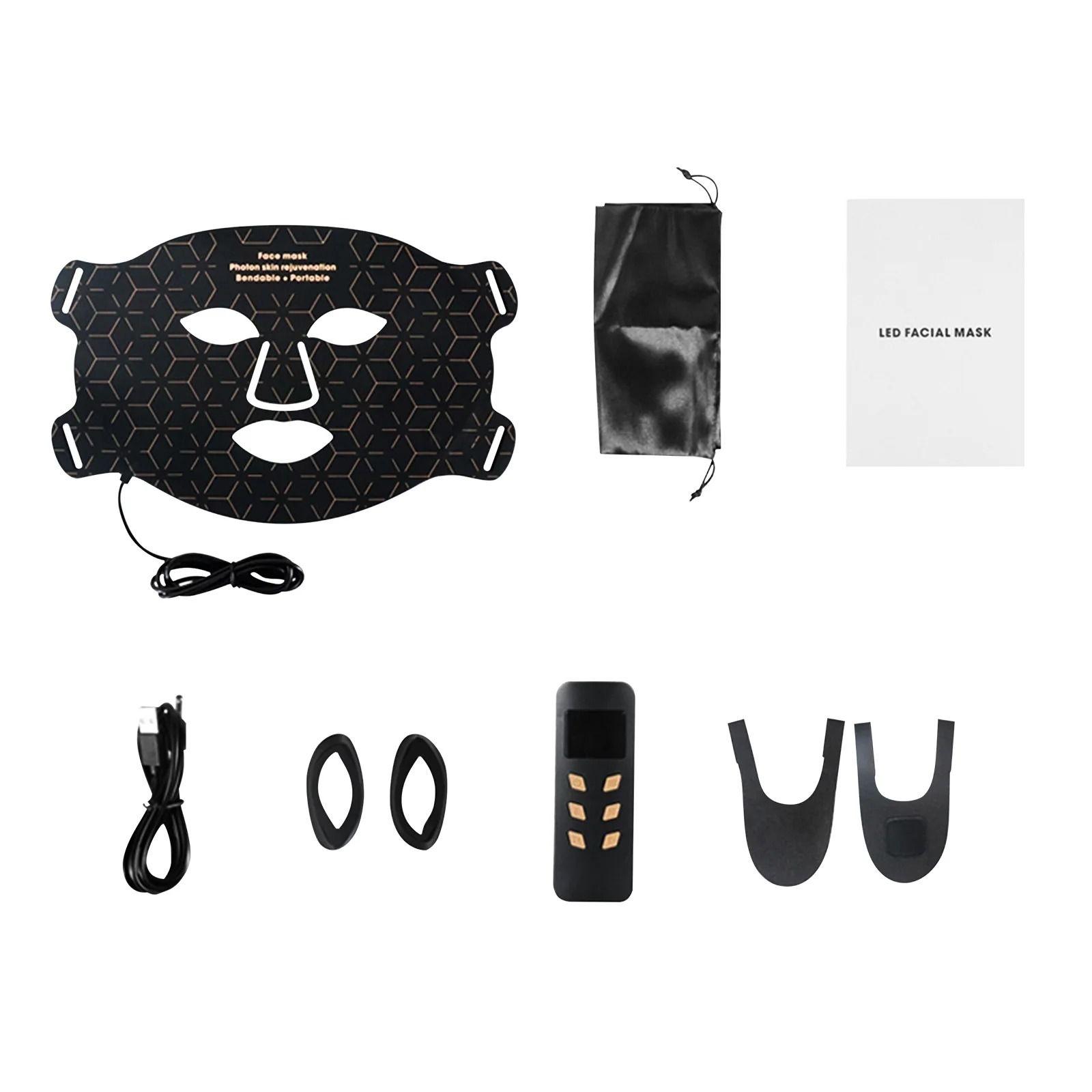3D Silicone Face and Neck LED Phototherapy Mask
