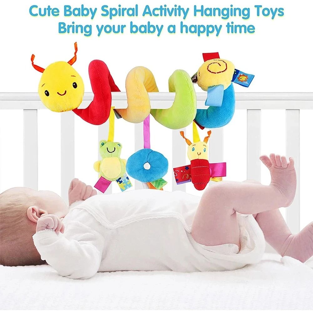 Cute Activity Musical Spiral Crib Stroller Car Seat Travel Hanging Toy