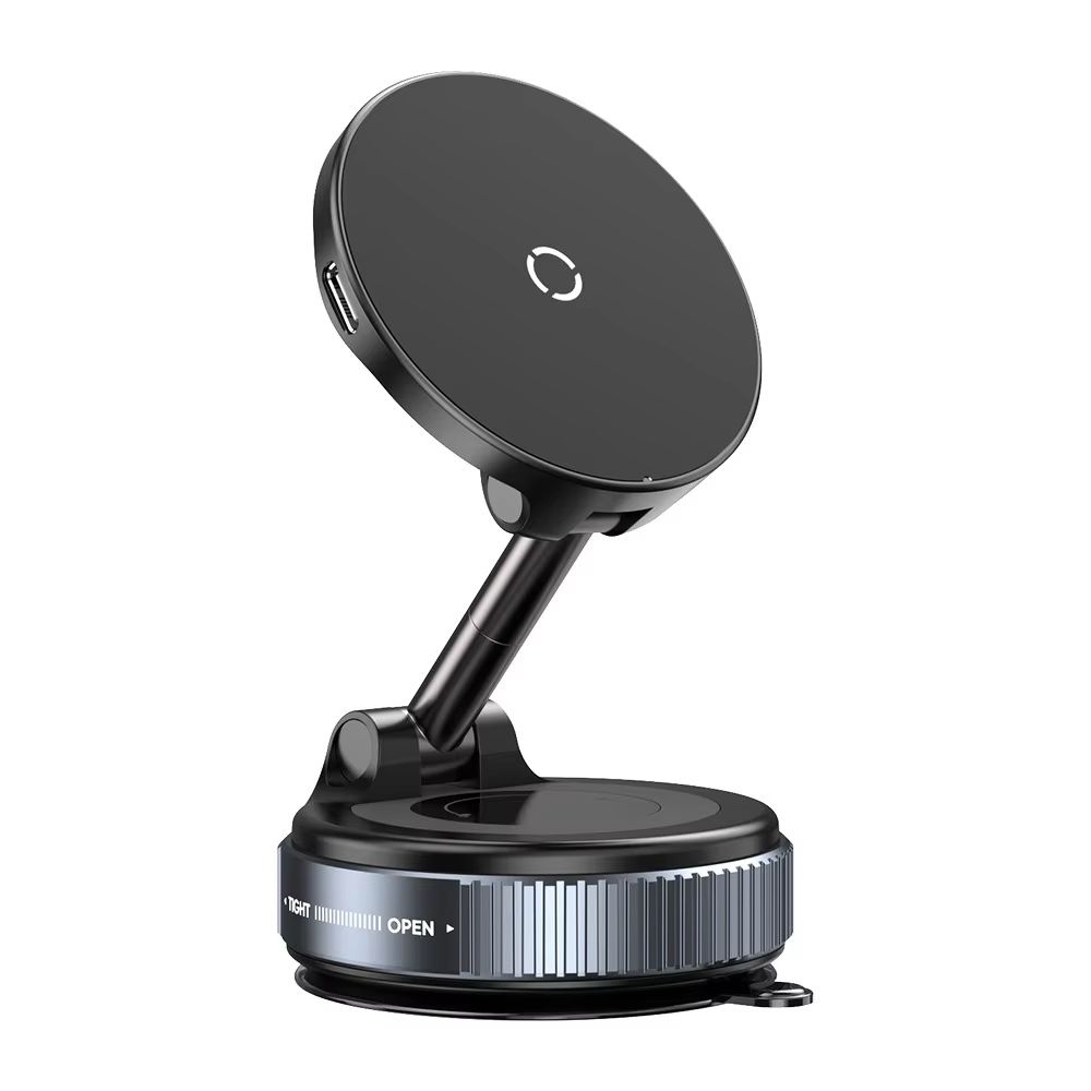 Portable Wireless Magnetic Phone Holder With Suction Cup Foldable Navigation Stand