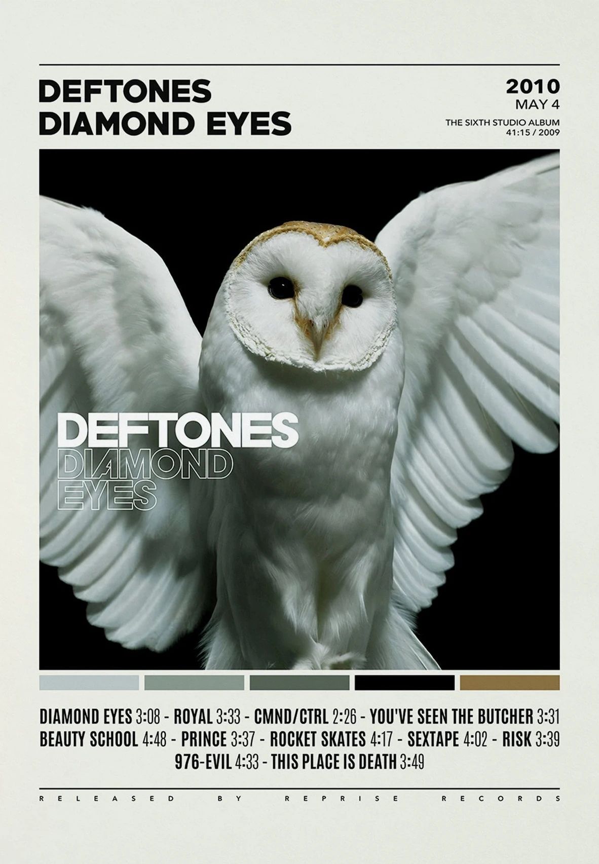 Deftones Album Cover Canvas Wall Art – Around the Fur Music Band Poster Print
