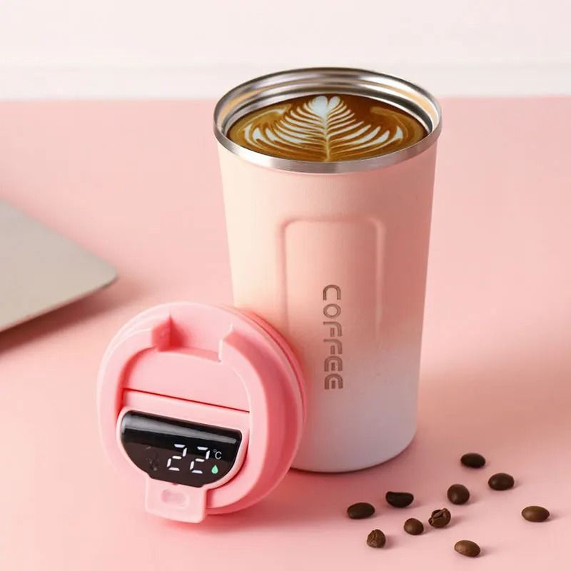 Smart Stainless Steel Tumbler with Temperature Display