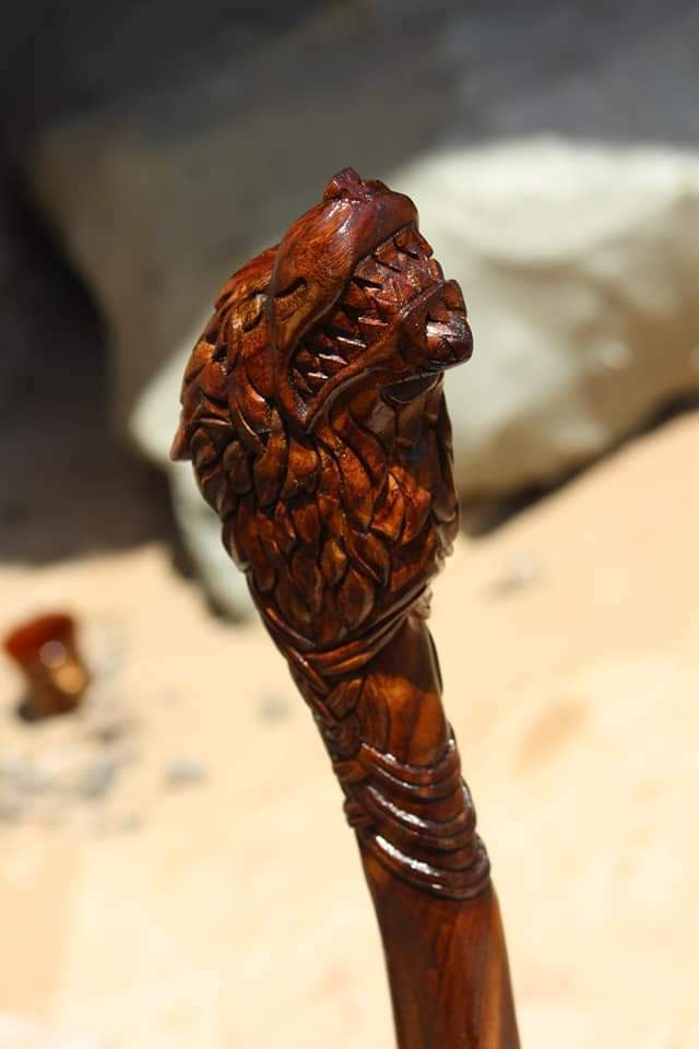 Custom Hand Made Viking axe with carved handle High carbon steel Axe..