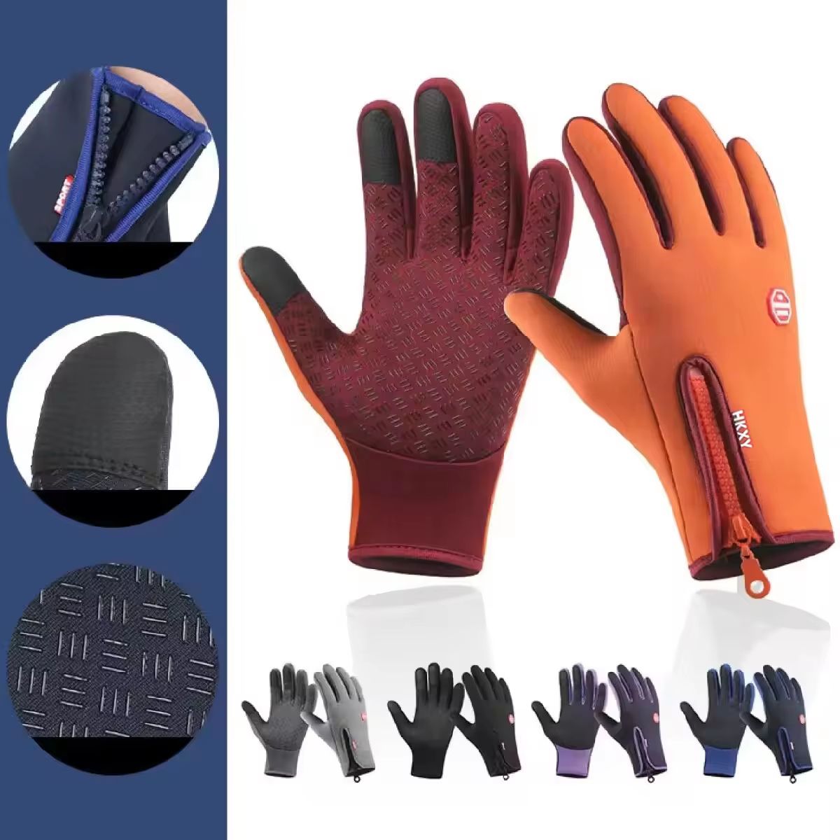 ArcticTouch touchscreen winter gloves – Unisex Waterproof, Windproof Cycling & Ski Gloves