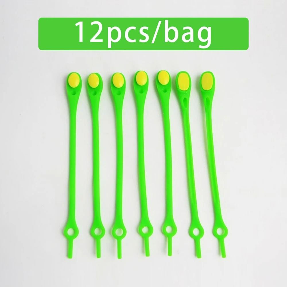 12-Piece Elastic Silicone No-Tie Shoelaces