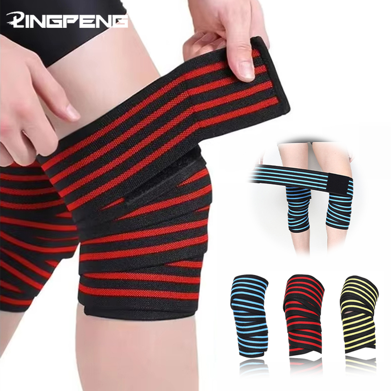 Knee Braces, Professional Wrap Knee Pads, Weight Lifting, Squats, Compression Straps, Fitness Strength Exercises