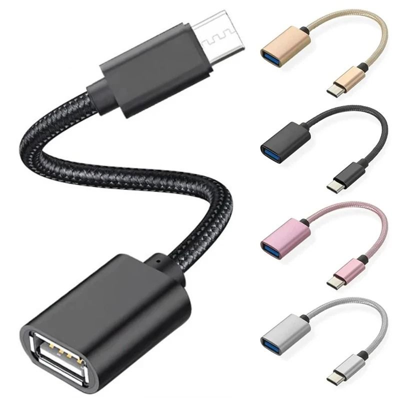 USB-C to USB-A Female OTG Data Adapter Cable