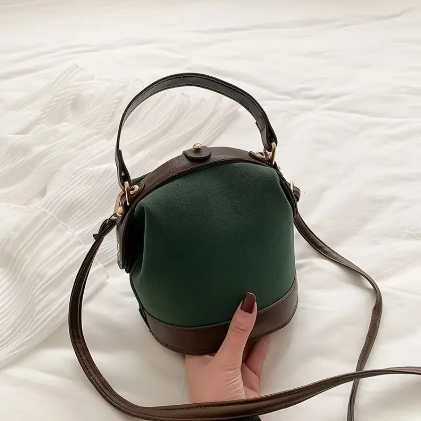 Korean-Inspired Shoulder Bucket Bag, Versatile Crossbody Fashion Handbag for Spring & Summer