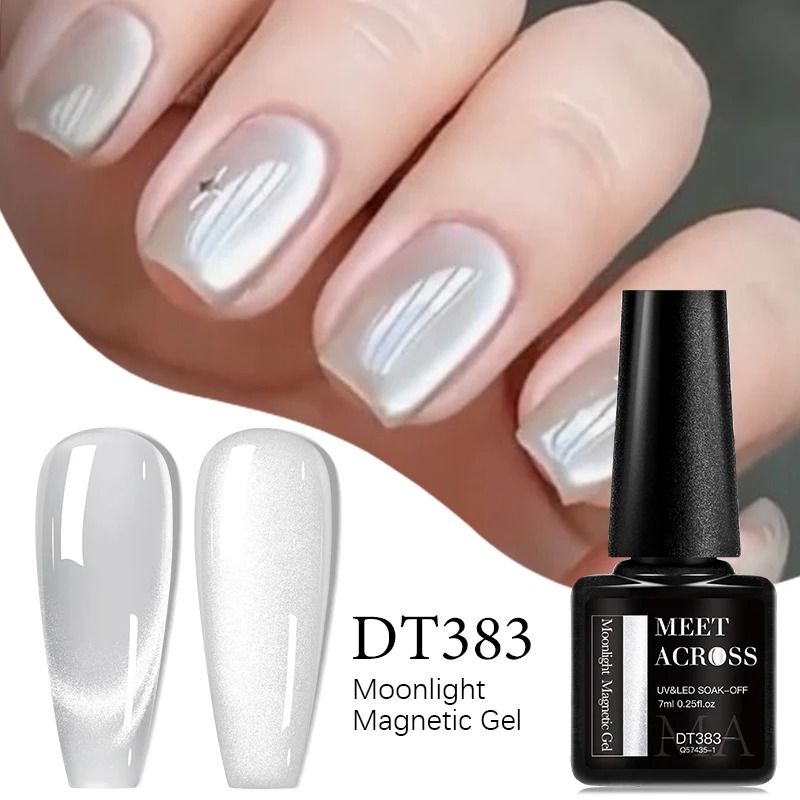 7ml Magnetic Gel Nail Polish – Cat Eye Effect, Glitter, Semi-Permanent UV/LED Soak-Off