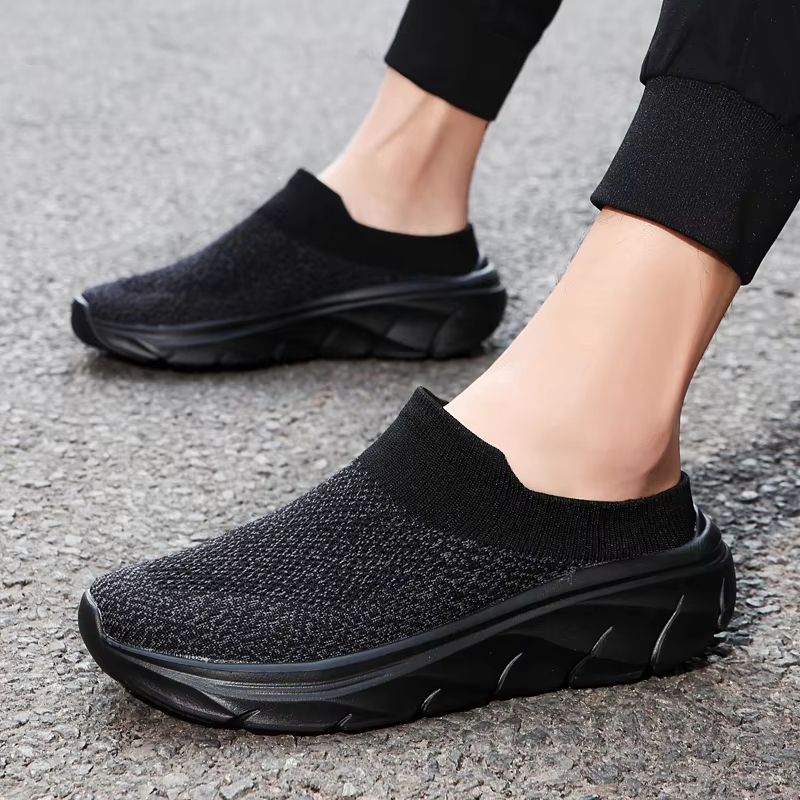 Men's Summer Breathable Indoor and Outdoor Slippers Thick Bottom Fashion Slides for Home Walking and Casual Wear