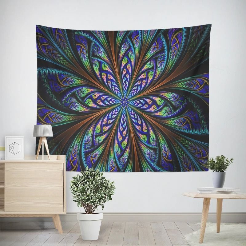 Bohemian Mandala Tapestry Wall Hanging Psychedelic Hippie Room Decor