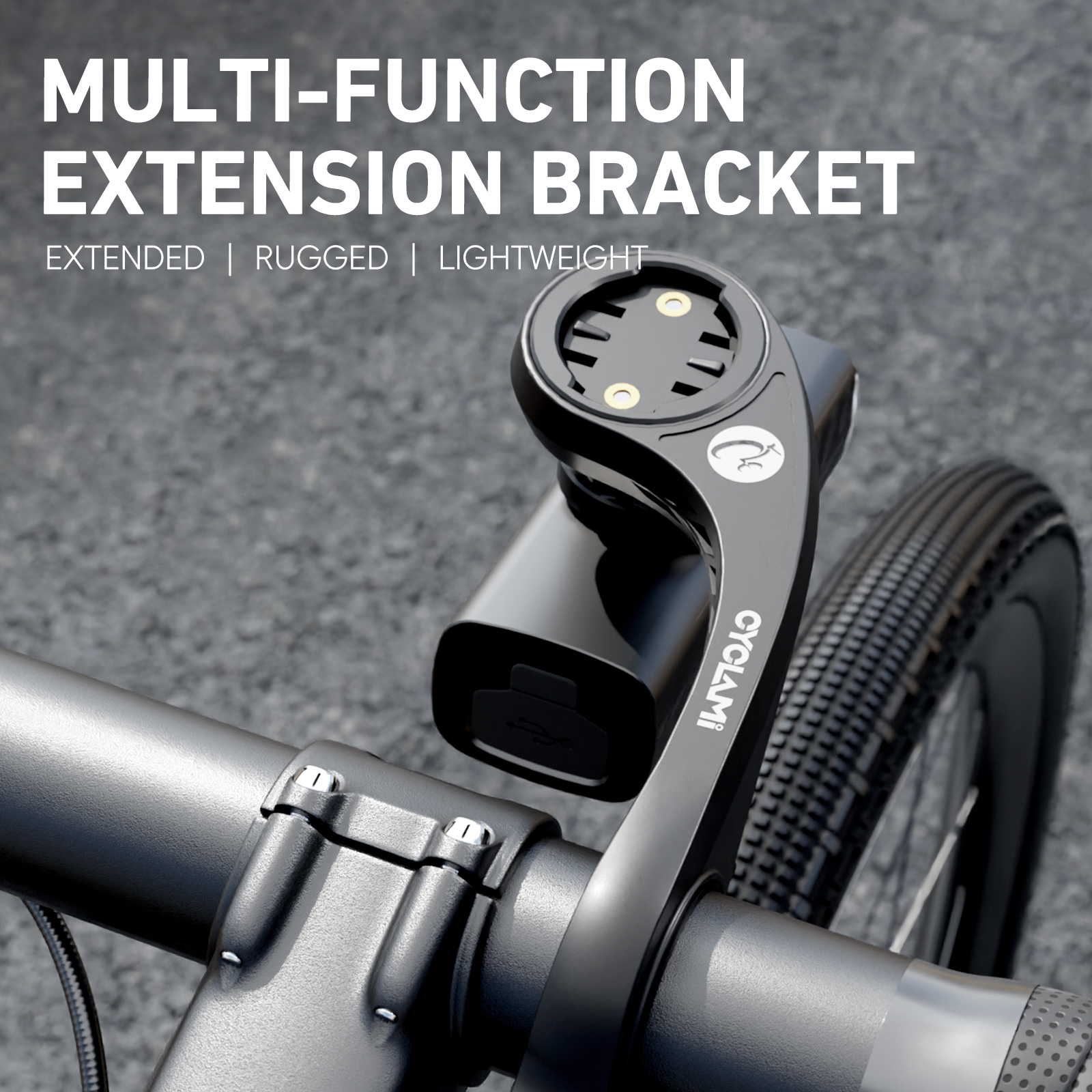 Mountain Road Bicycle Bike Computer Mount, GPS Holder Bracket, Headlight Support