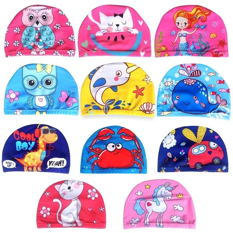 Hydro-Kinetic Childrens Swim Cap – Premium PU Waterproof Ear Protection
