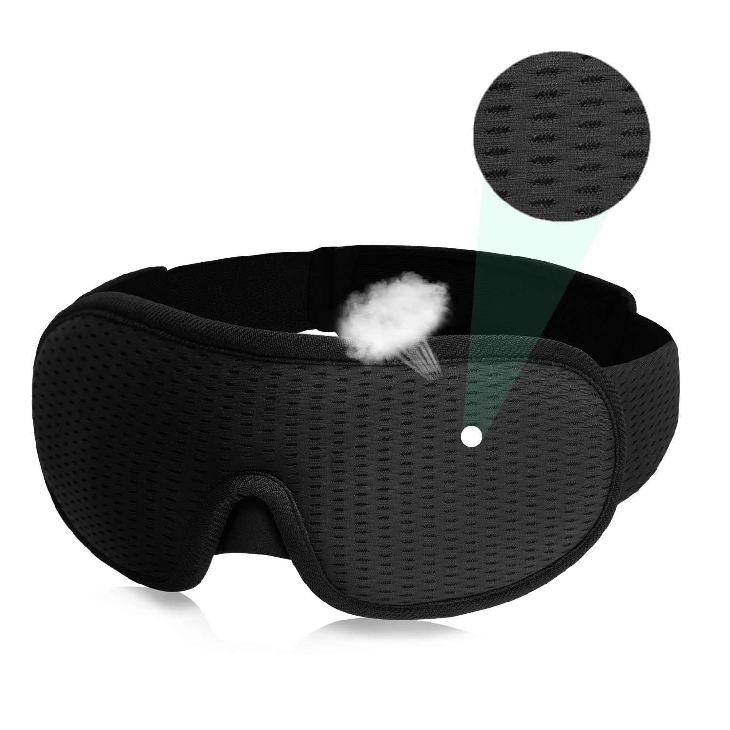 3D Contoured Light Blocking Sleep Mask