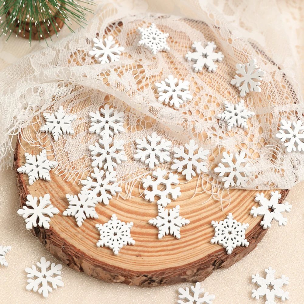 Mini Snowflake Christmas Decorations Set 50pcs