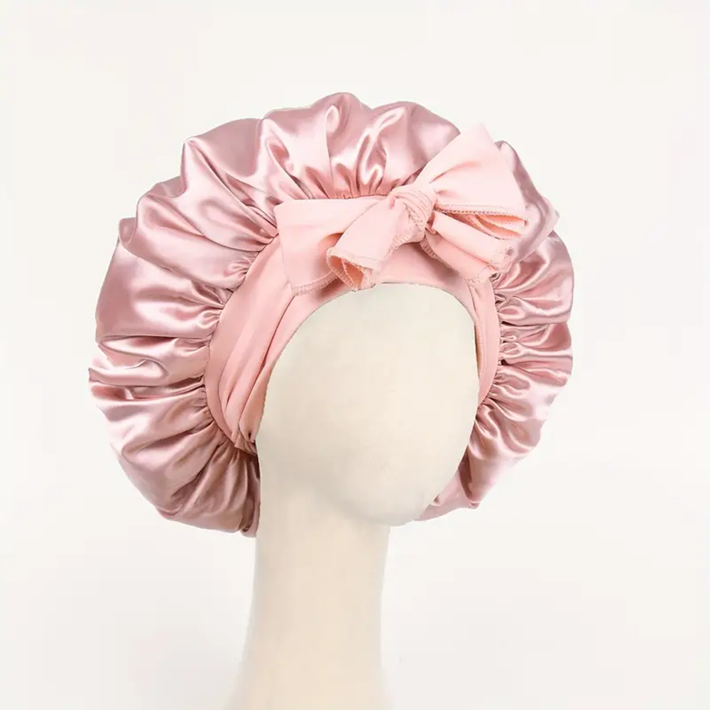 Adjustable Satin Sleep Hair Bonnet Premium Satin Hair Protection Cap