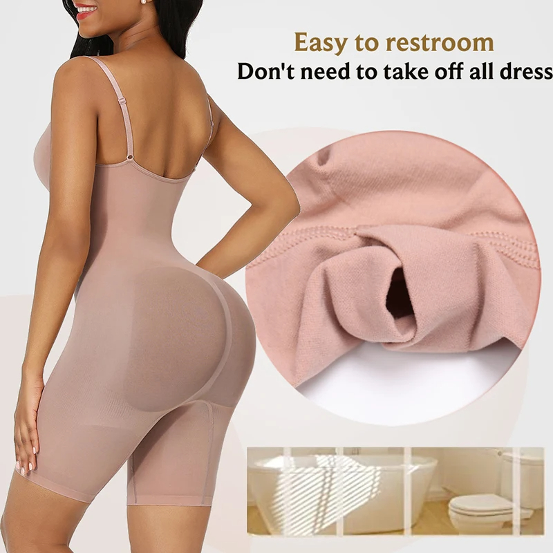 Women Bodysuit Shapewear Tummy Control Full Body Shaper Slimming Sheath Butt Lifter Push Up Thigh Slimmer Abdomen Shaper
