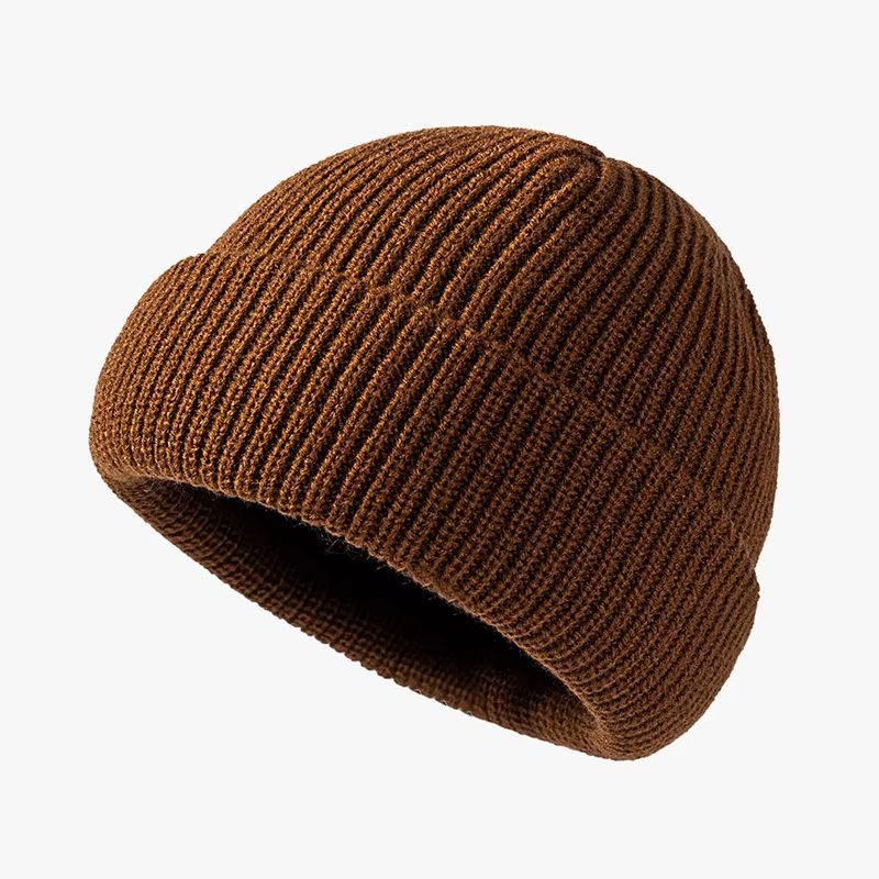 Unisex Knitted Melon Skin Winter Beanie Hat