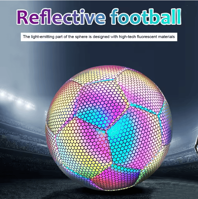 Reflective Colorful Basketball for Night Play and Decorative Fun